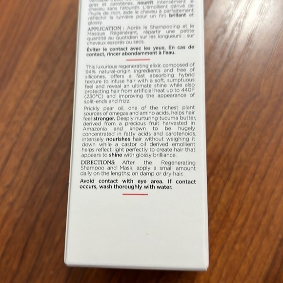 Christophe Robin Regenerating Serum for Hair w/Prickly Pear Oil 50 ml NIB - Picture 3 of 4